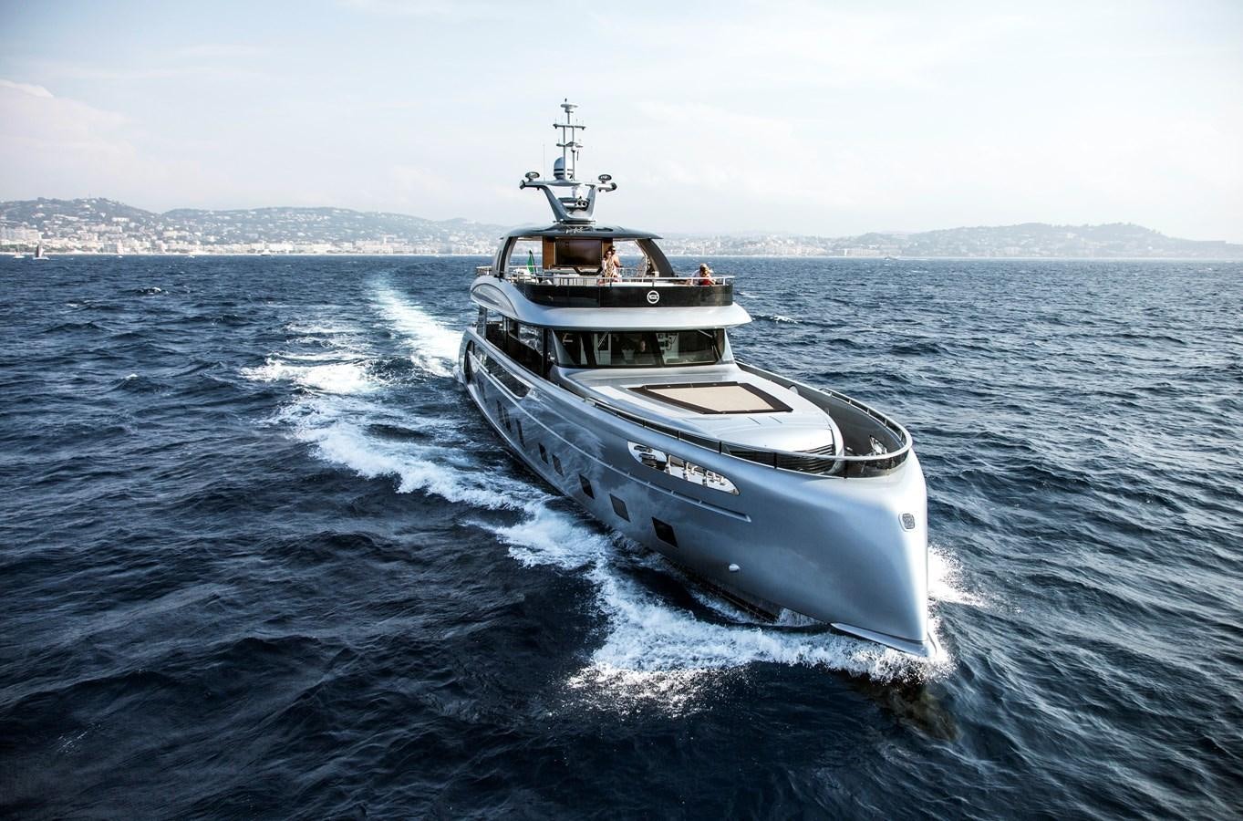 a boat on the water aboard DYNAMIQ GTT 115  Yacht for Sale