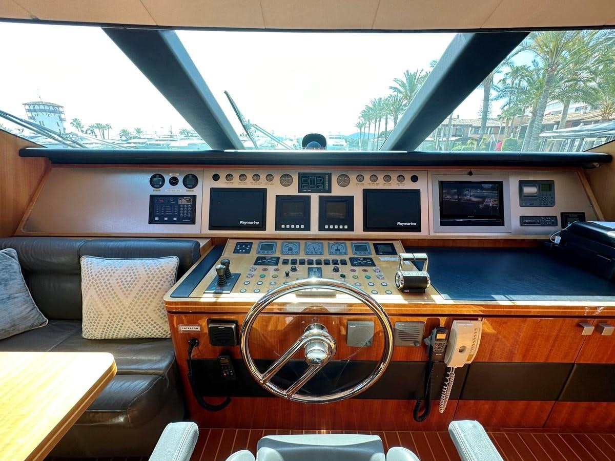 the inside of a vehicle aboard ESPRESSO Yacht for Sale
