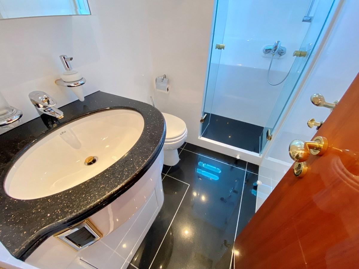 a sink in a bathroom aboard MARACAIBO Yacht for Sale