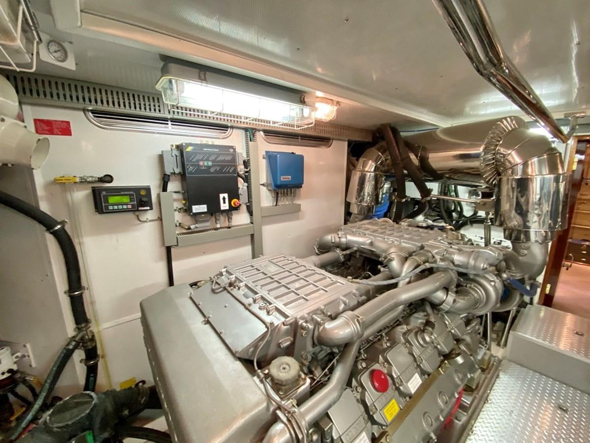 a machine with a large metal object aboard MARACAIBO Yacht for Sale