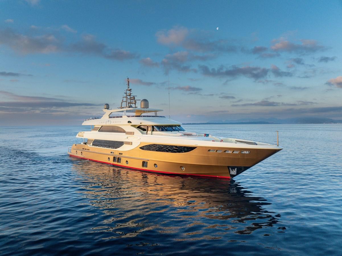a boat in the water aboard LADY TAHITI Yacht for Sale