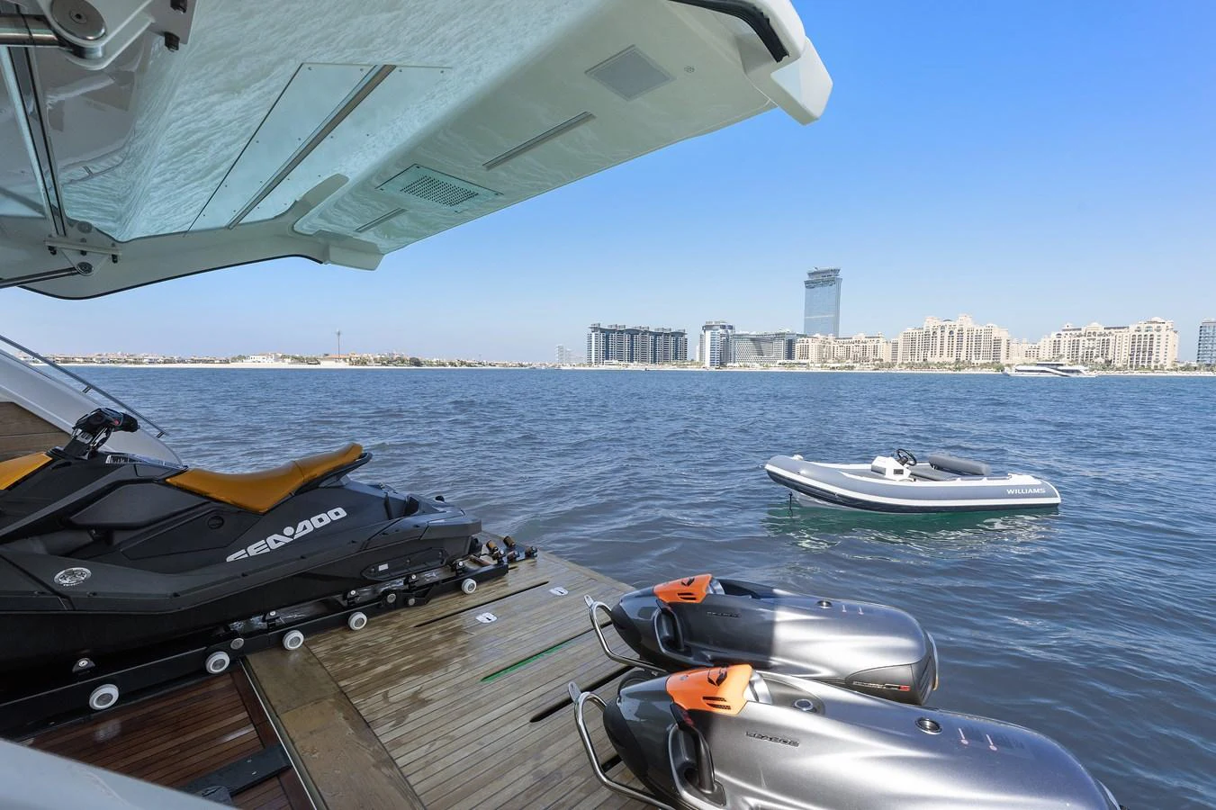 a boat on the water aboard MOSHE Yacht for Sale