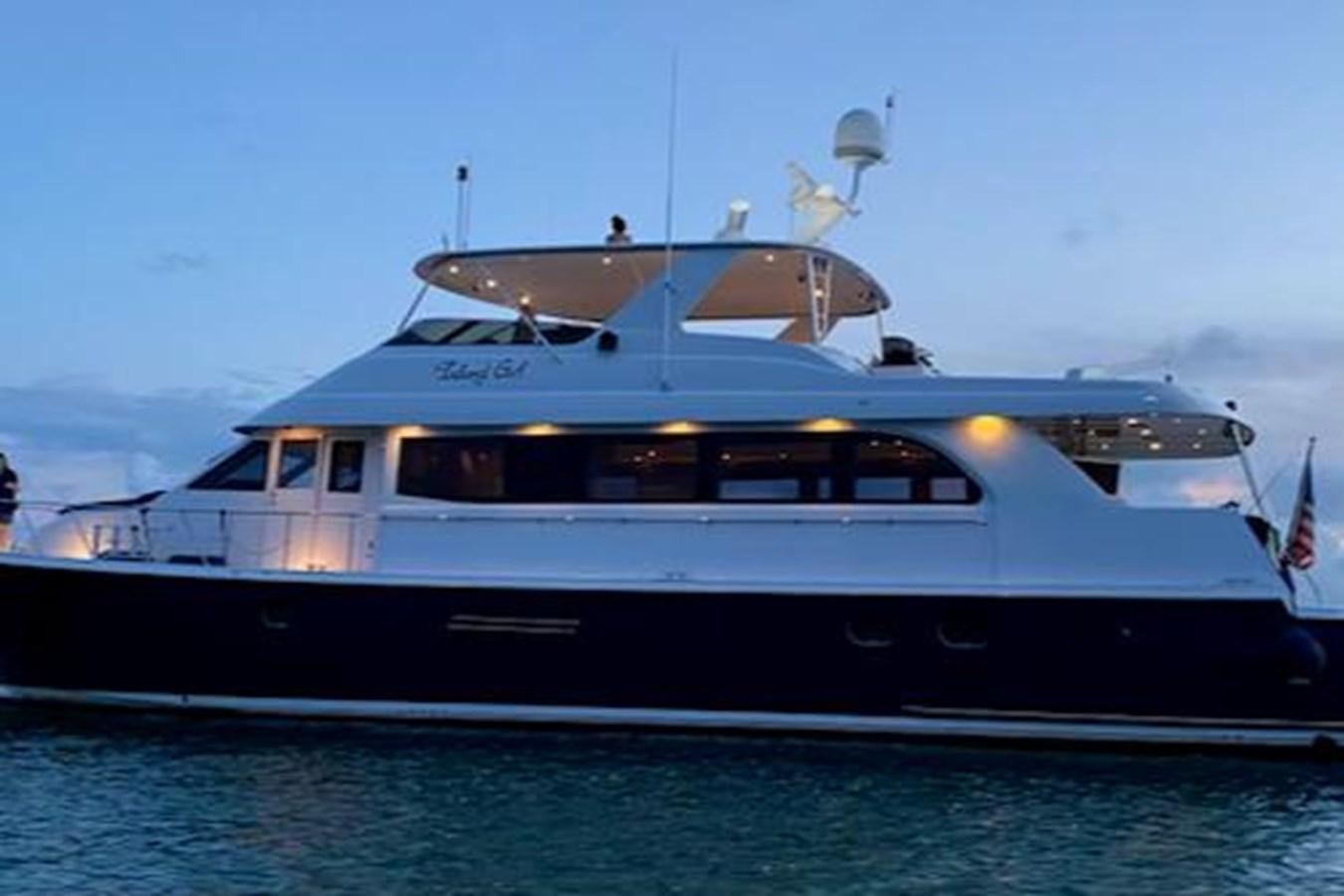 a large white boat in the water aboard VITA BREVIS Yacht for Sale