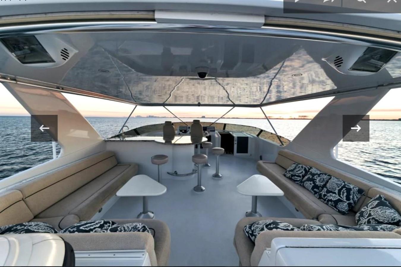 inside of a space ship aboard VITA BREVIS Yacht for Sale