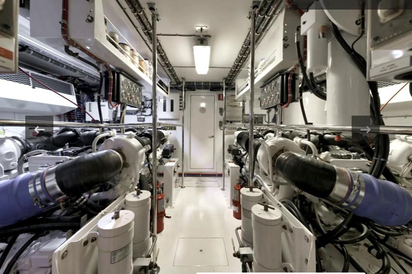 a room with many pipes and equipment aboard VITA BREVIS Yacht for Sale