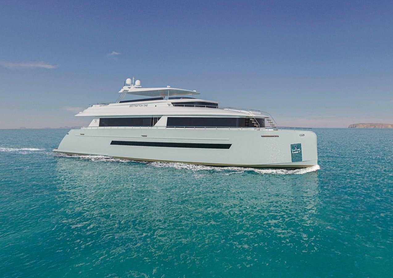 a boat in the water aboard STELLARONE AL108 Yacht for Sale