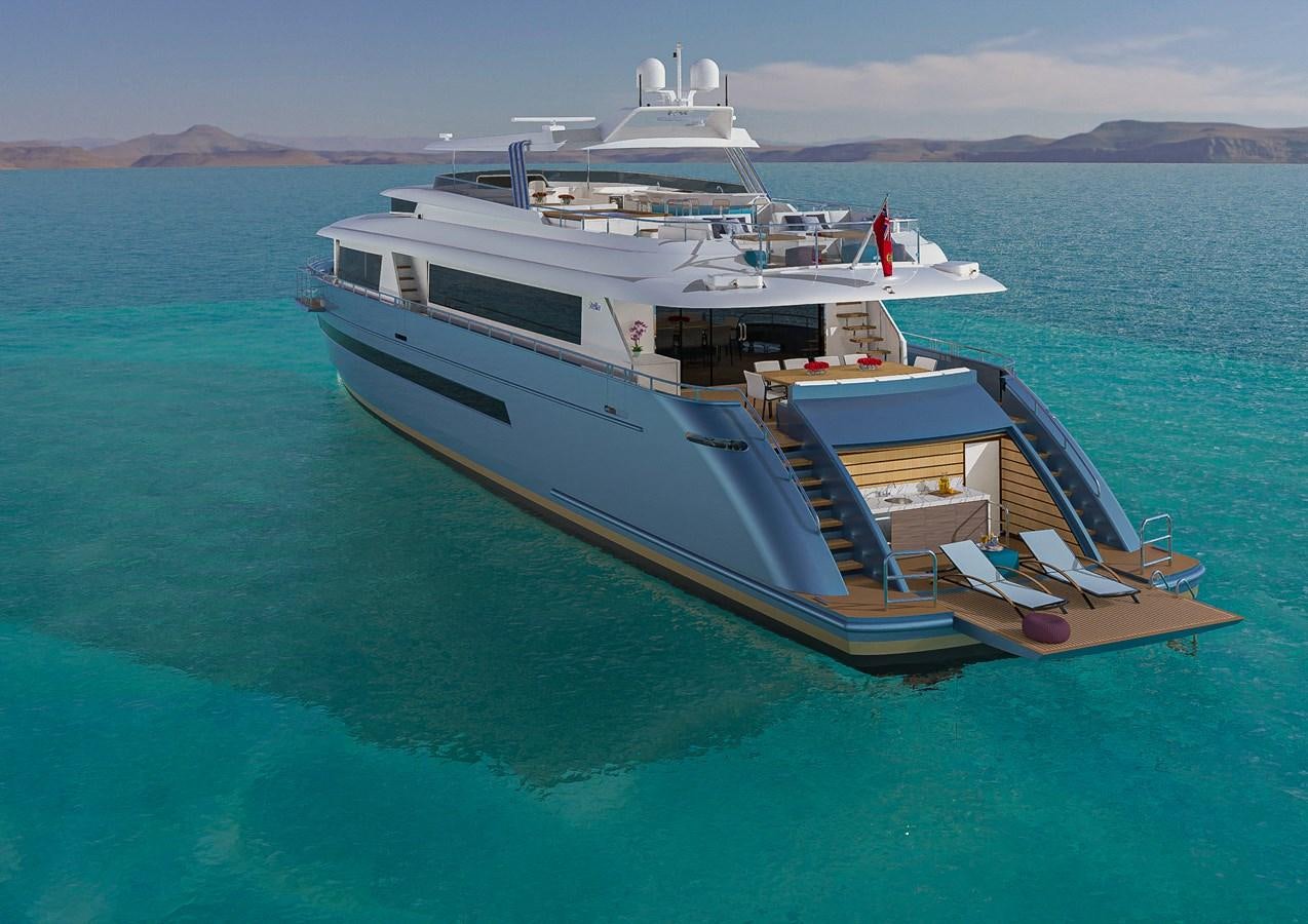 a boat on the water aboard STELLARONE AL108 Yacht for Sale