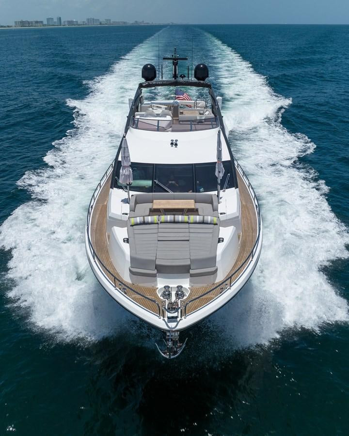 a ship in the water aboard F5 Yacht for Sale