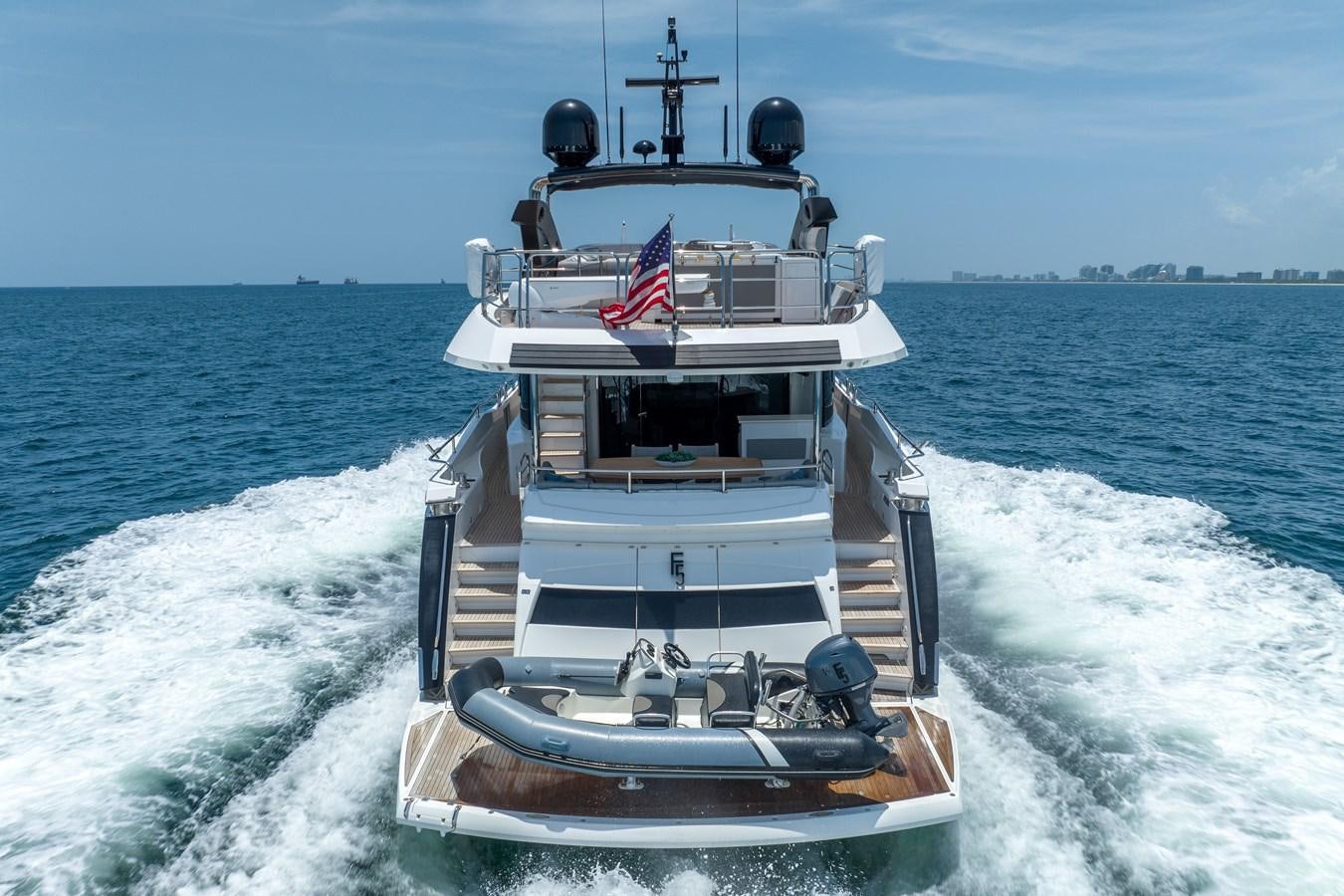 a boat on the water aboard F5 Yacht for Sale