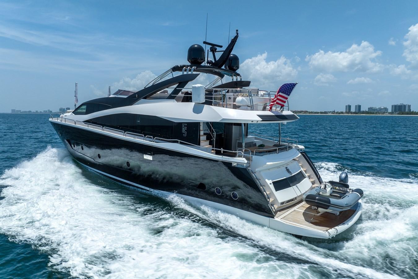 a boat on the water aboard F5 Yacht for Sale