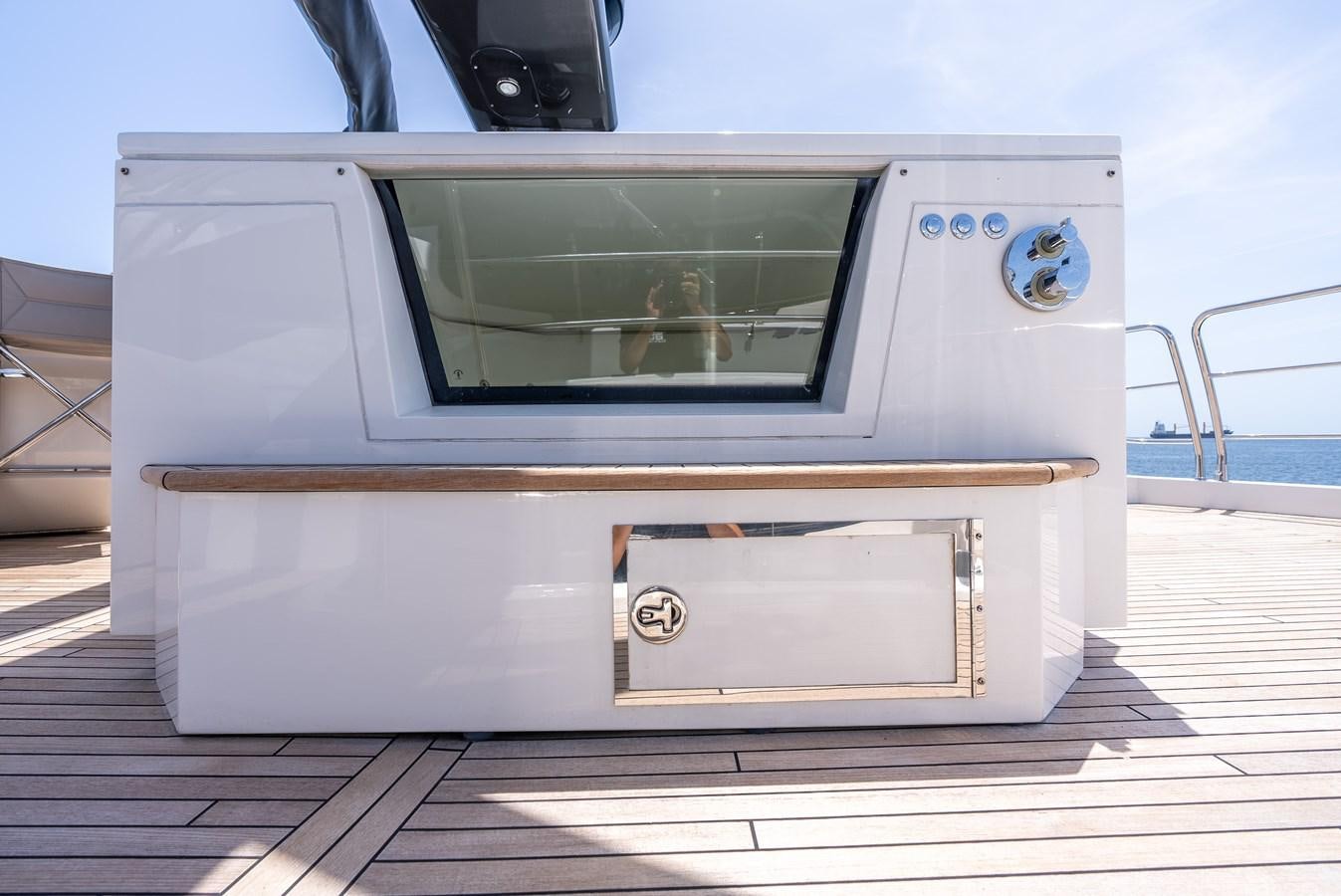 a white rectangular object with a screen aboard F5 Yacht for Sale