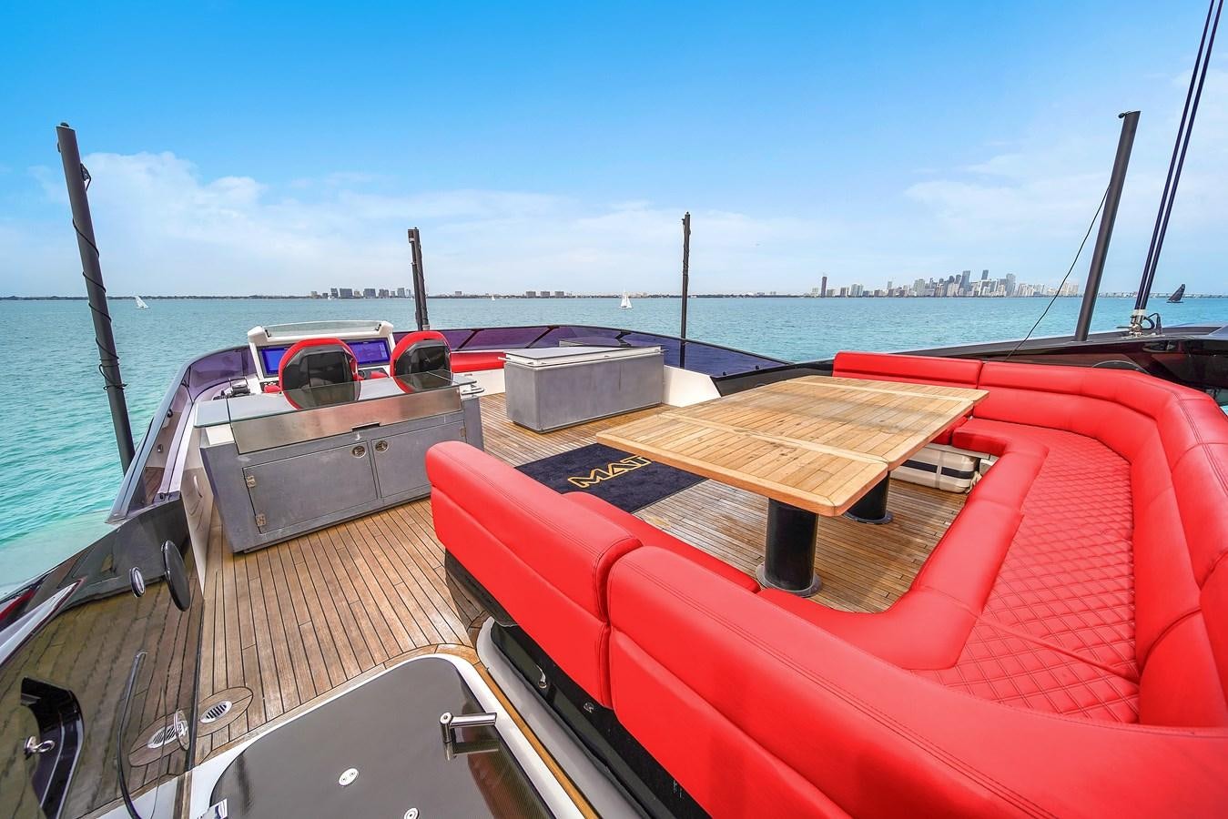 a boat on the water aboard SUNSEEKER 115 SPORT YACHT  Yacht for Sale