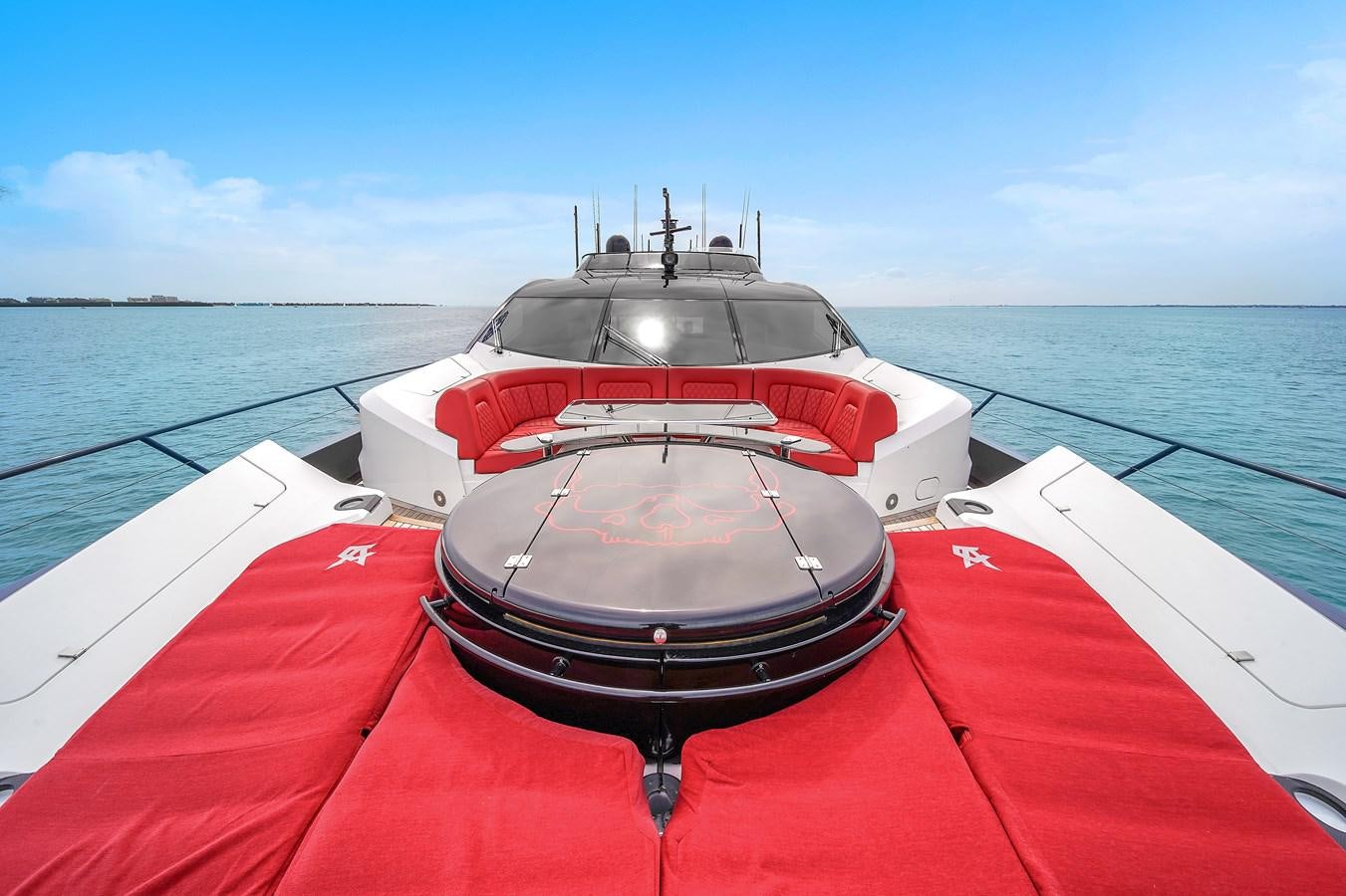 a boat on the water aboard SUNSEEKER 115 SPORT YACHT  Yacht for Sale