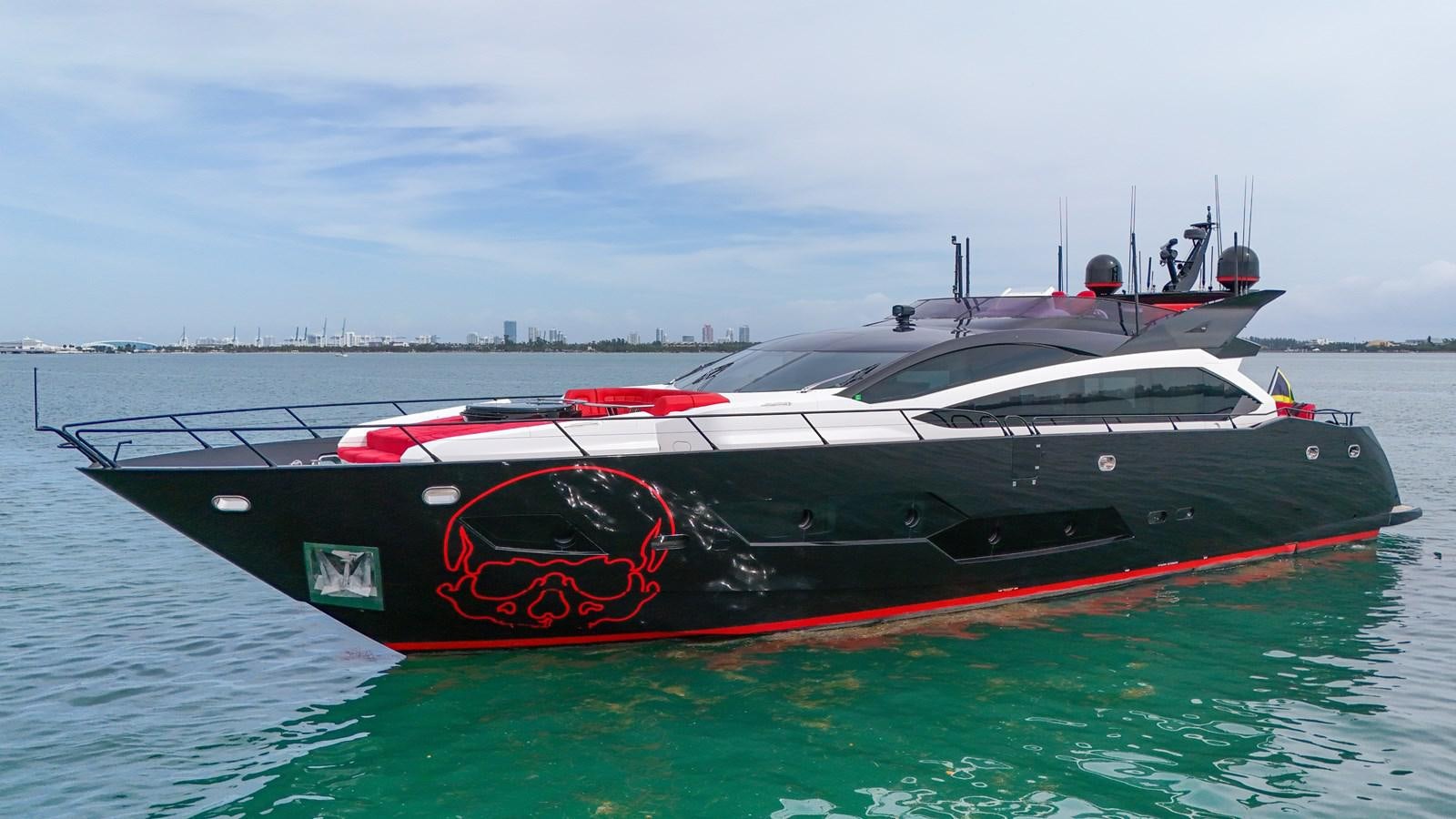 a boat on the water aboard SUNSEEKER 115 SPORT YACHT  Yacht for Sale