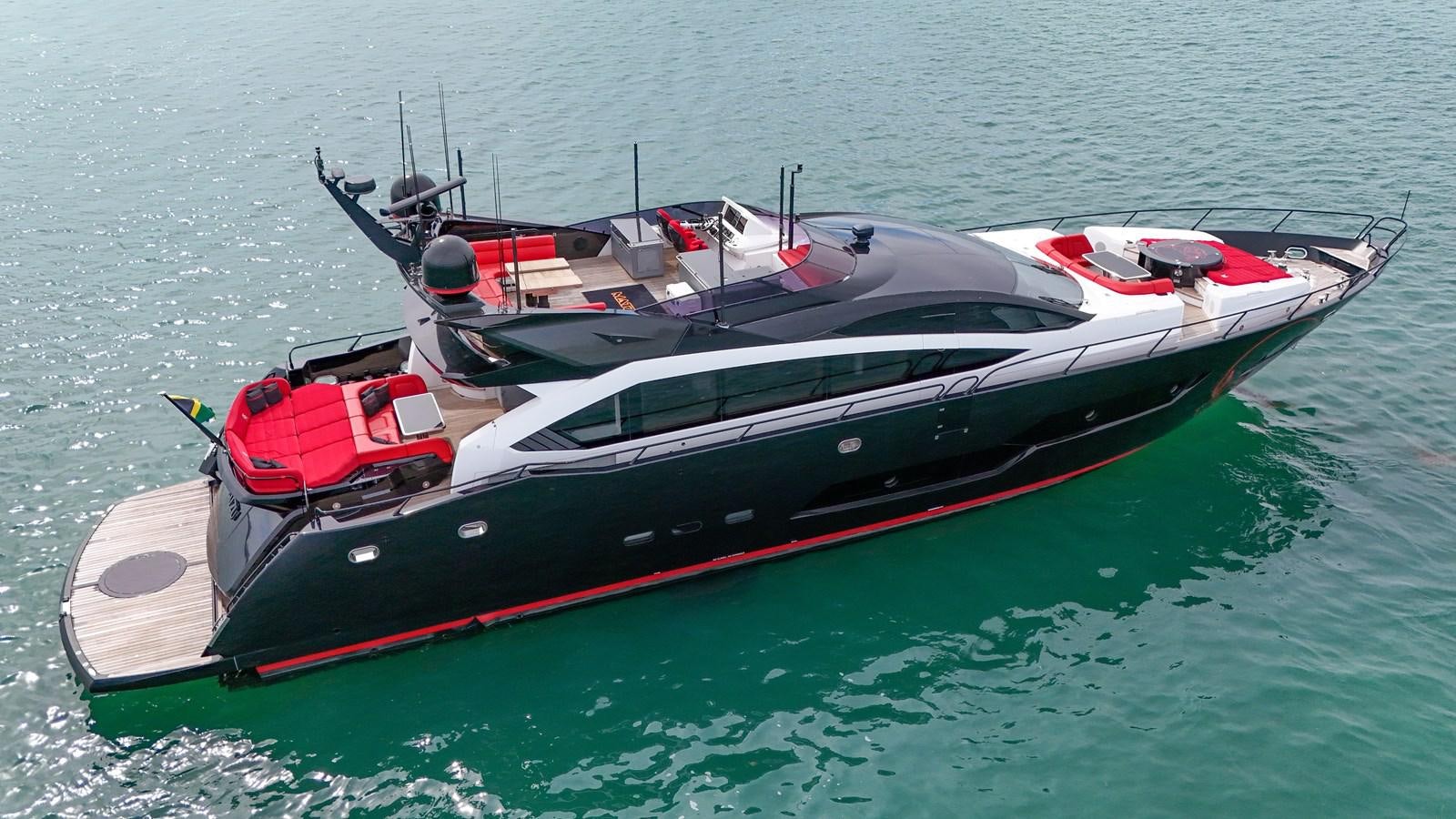 a boat on the water aboard SUNSEEKER 115 SPORT YACHT  Yacht for Sale