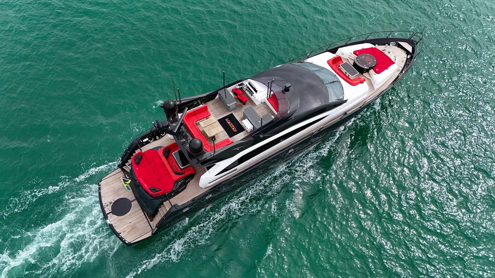 a boat in the water aboard SUNSEEKER 115 SPORT YACHT  Yacht for Sale