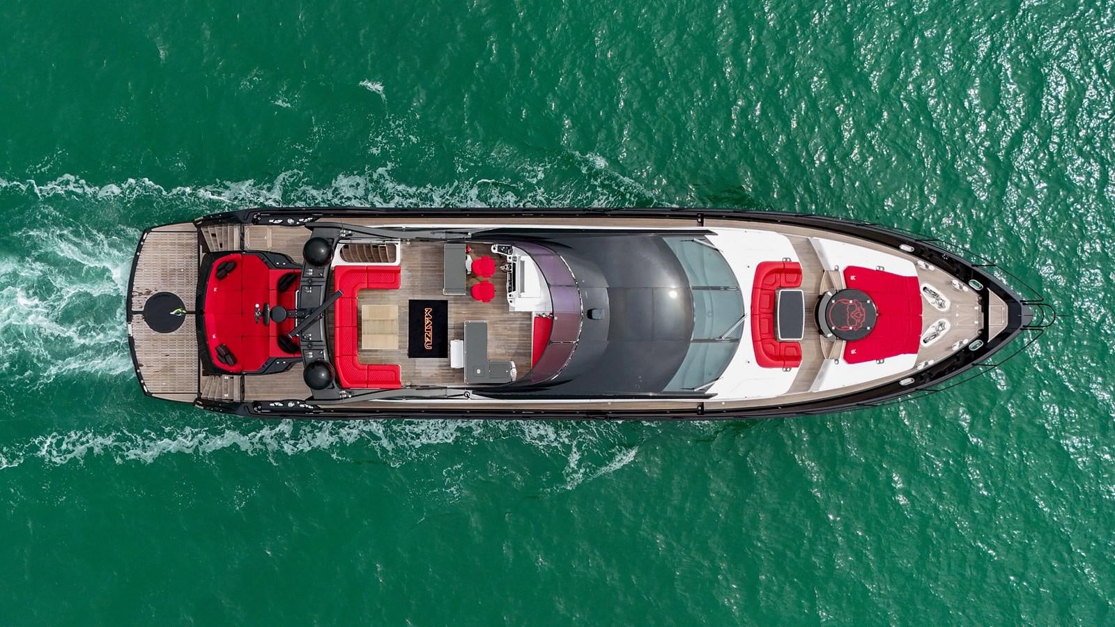 a boat in the water aboard SUNSEEKER 115 SPORT YACHT  Yacht for Sale