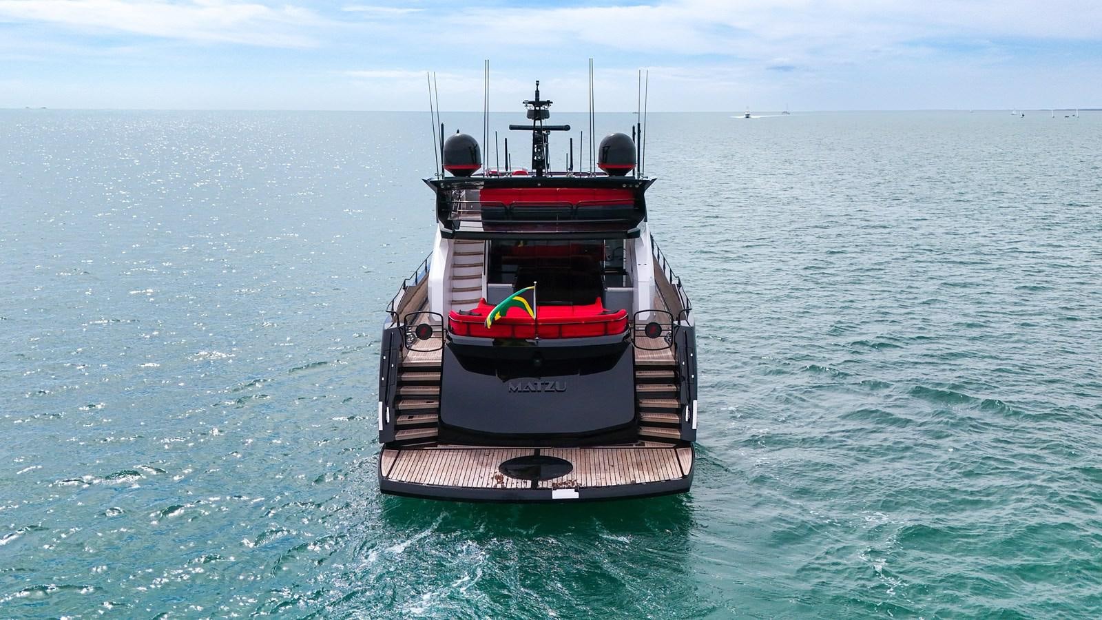 a boat in the water aboard SUNSEEKER 115 SPORT YACHT  Yacht for Sale