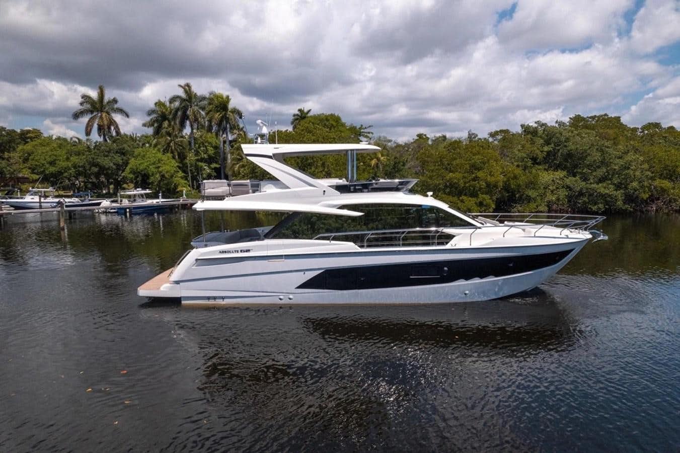 a boat on the water aboard ABSOLUTE 62 Yacht for Sale