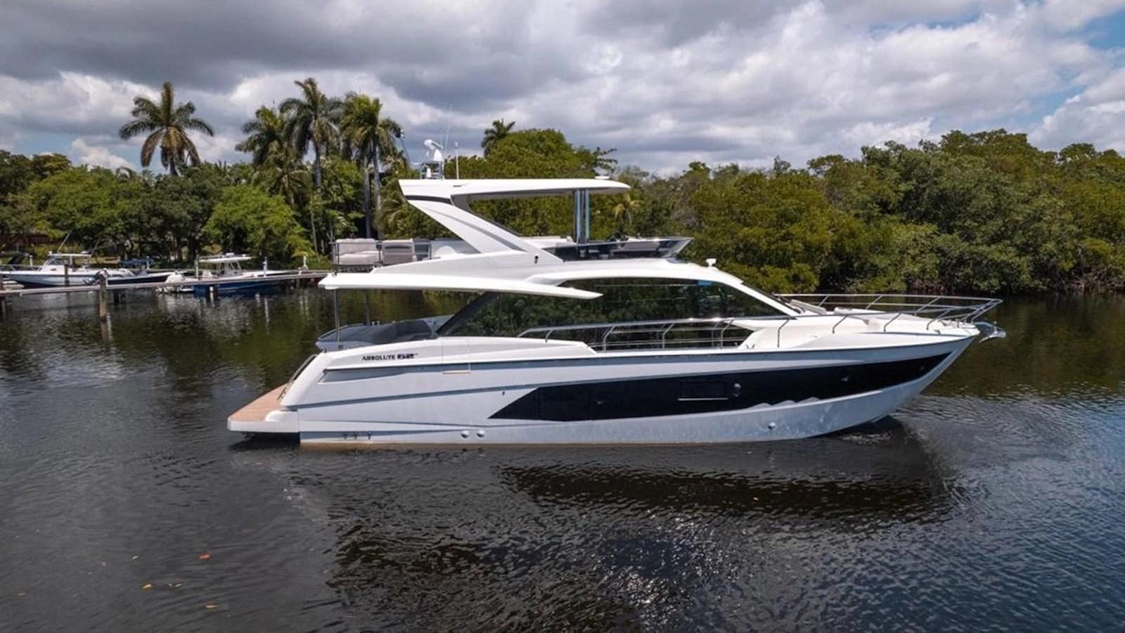 a boat on the water aboard ABSOLUTE 62 Yacht for Sale