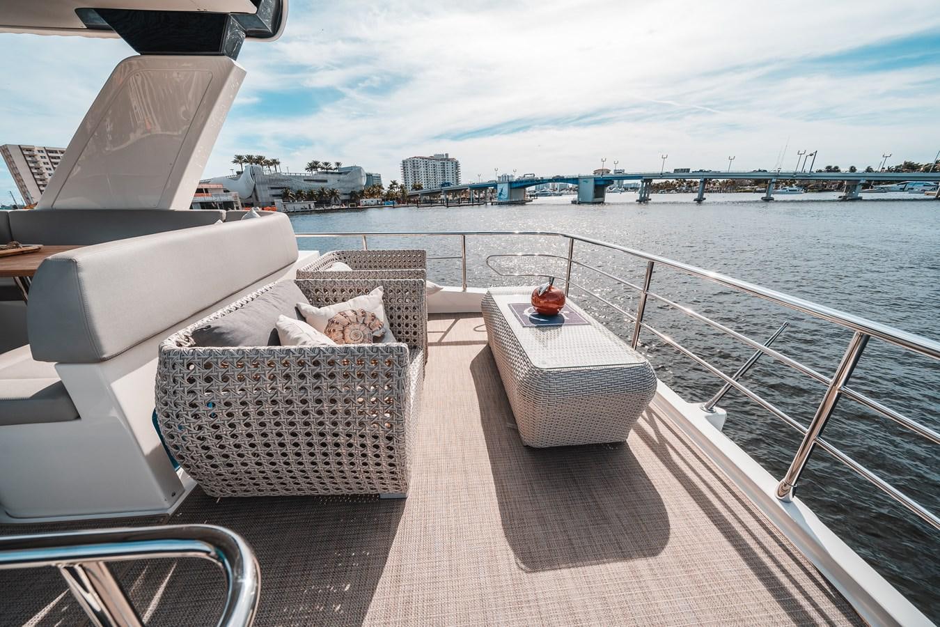 a boat on a body of water aboard ABSOLUTE 68 NAVETTA Yacht for Sale