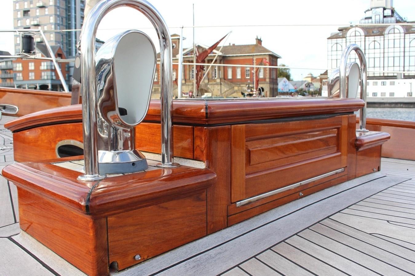 a metal object on a table aboard BRAVEHEART OF SARK Yacht for Sale