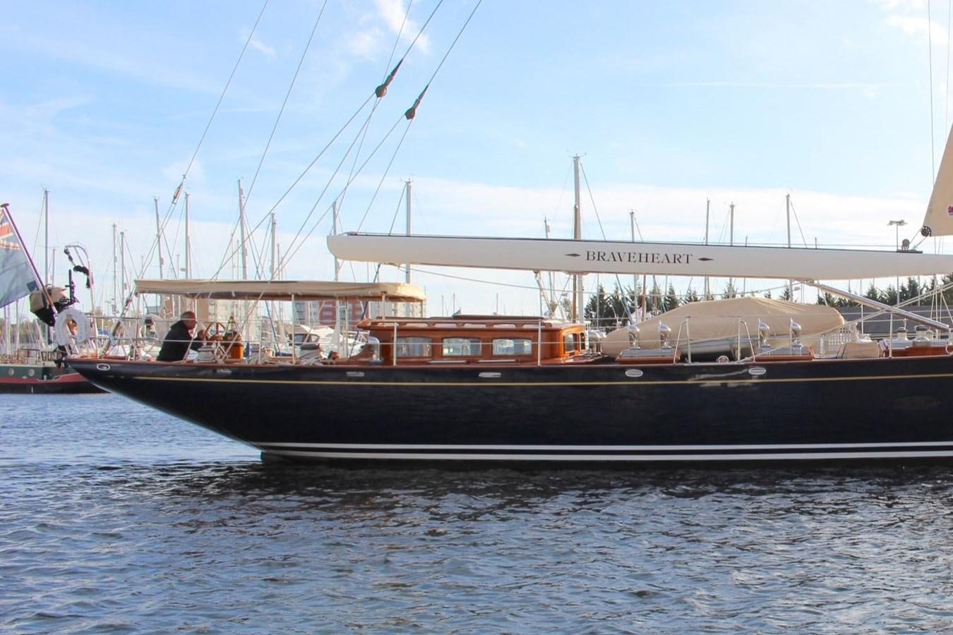a boat with people on it aboard BRAVEHEART OF SARK Yacht for Sale