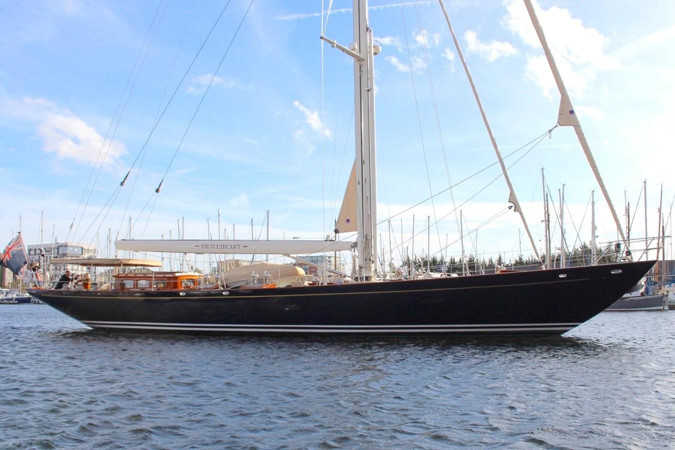 a boat on the water aboard BRAVEHEART OF SARK Yacht for Sale