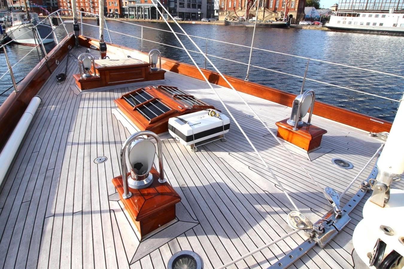 a large ship docked aboard BRAVEHEART OF SARK Yacht for Sale