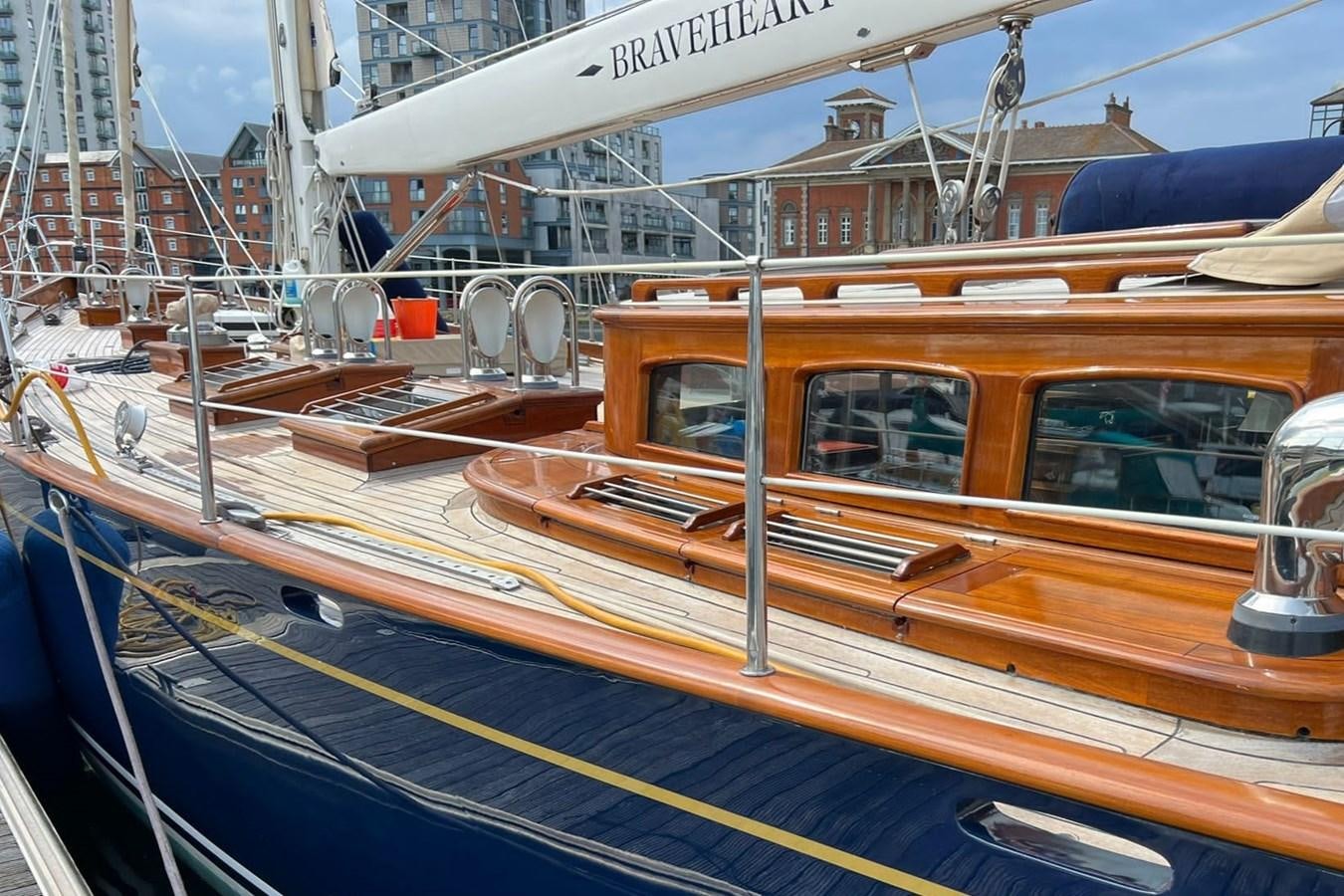 a boat on the water aboard BRAVEHEART OF SARK Yacht for Sale