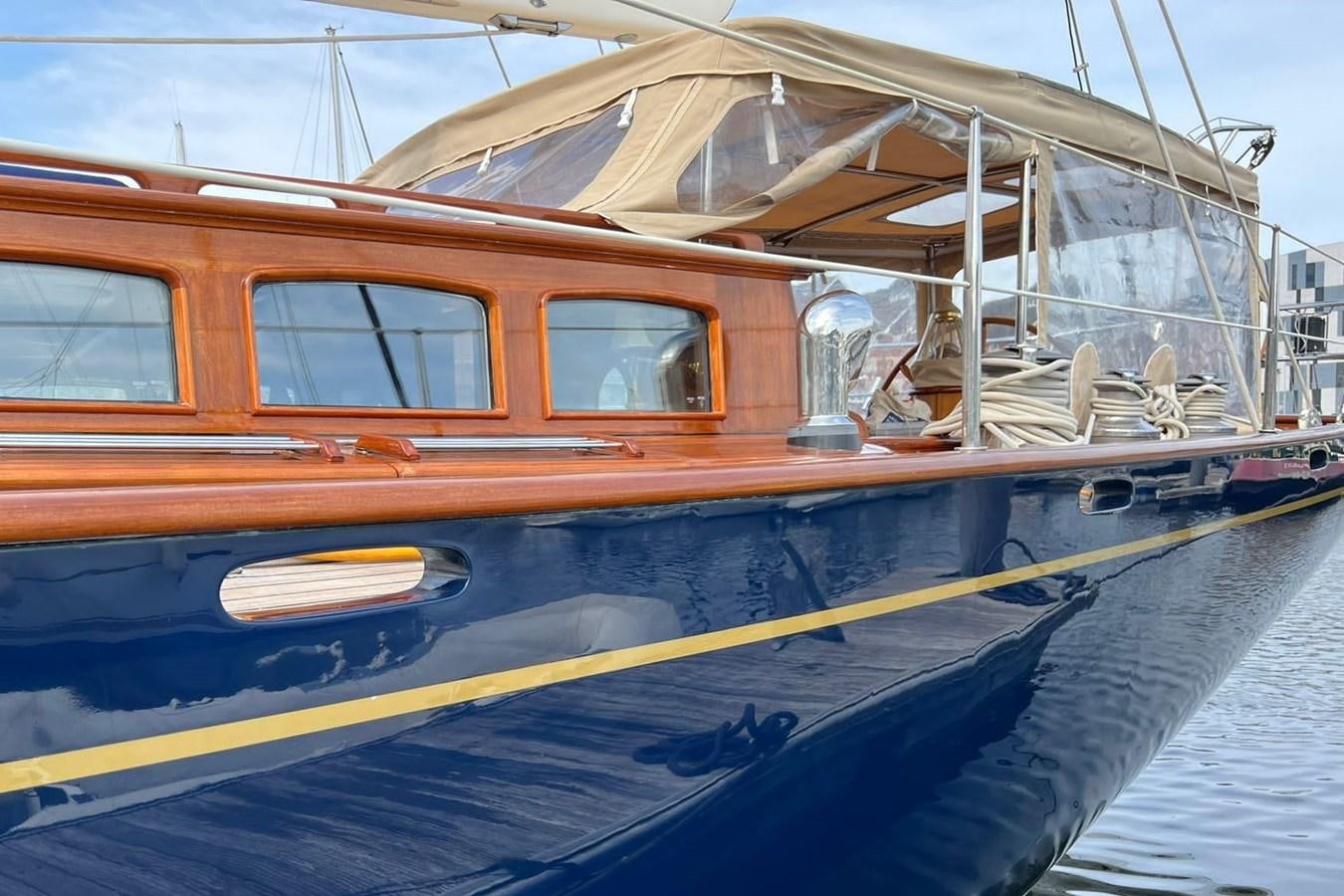 a boat on the water aboard BRAVEHEART OF SARK Yacht for Sale