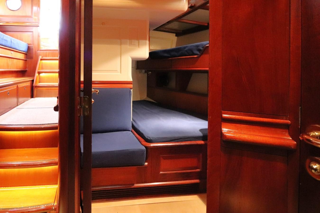 a room with a bench aboard BRAVEHEART OF SARK Yacht for Sale