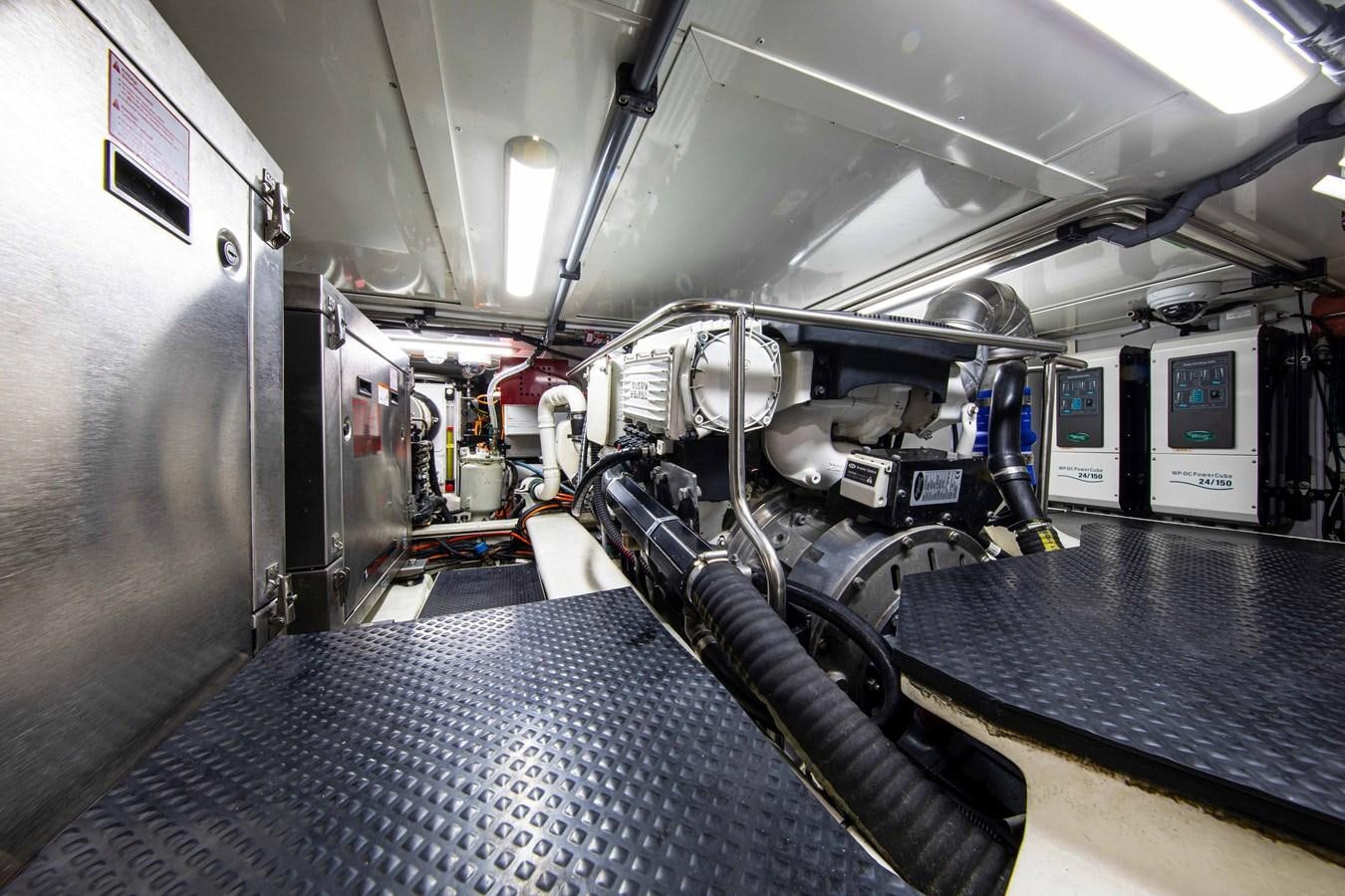 a machine inside a room aboard MINI Y Yacht for Sale