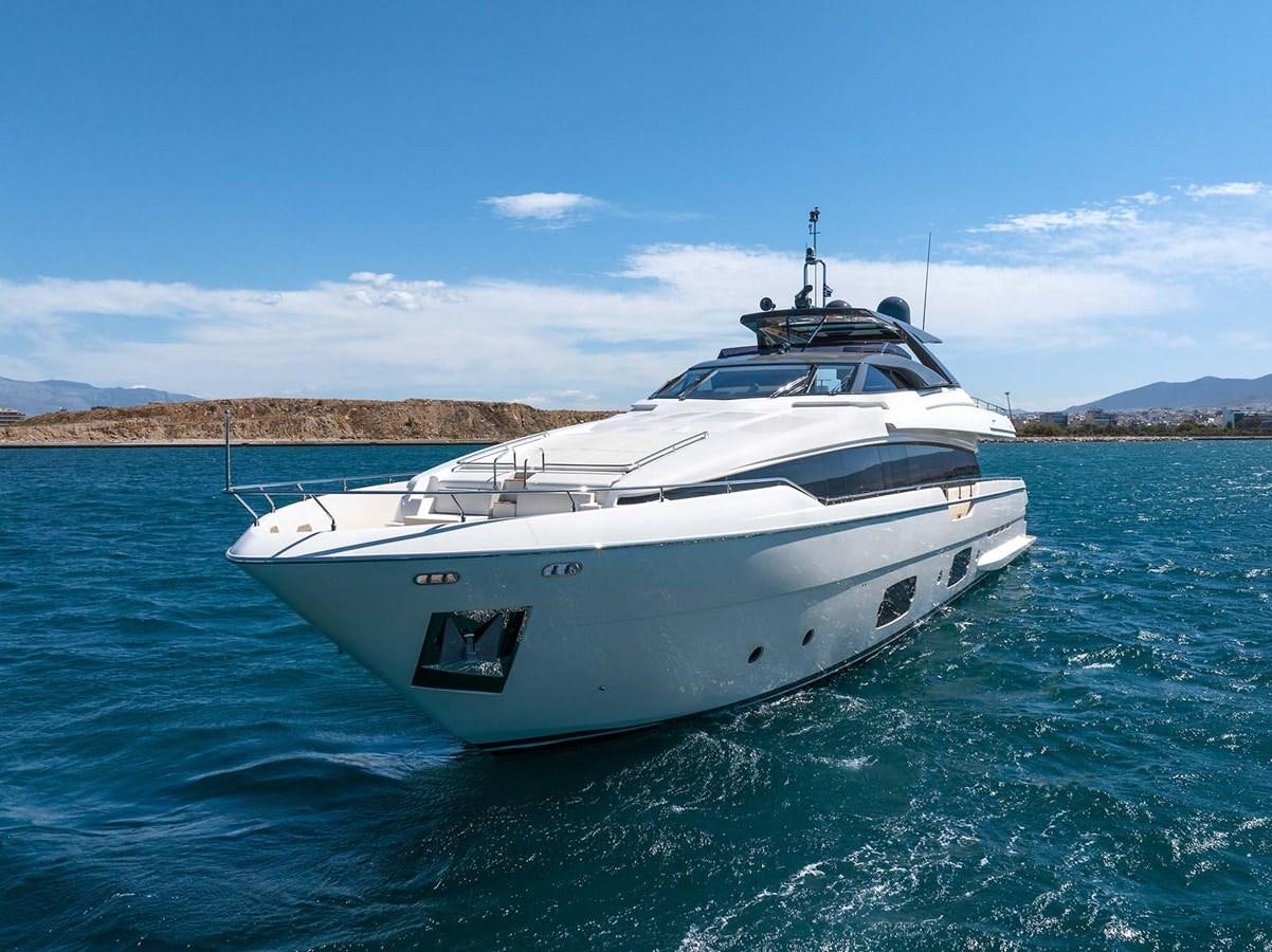 a white yacht in the water aboard HULL 21 Yacht for Sale