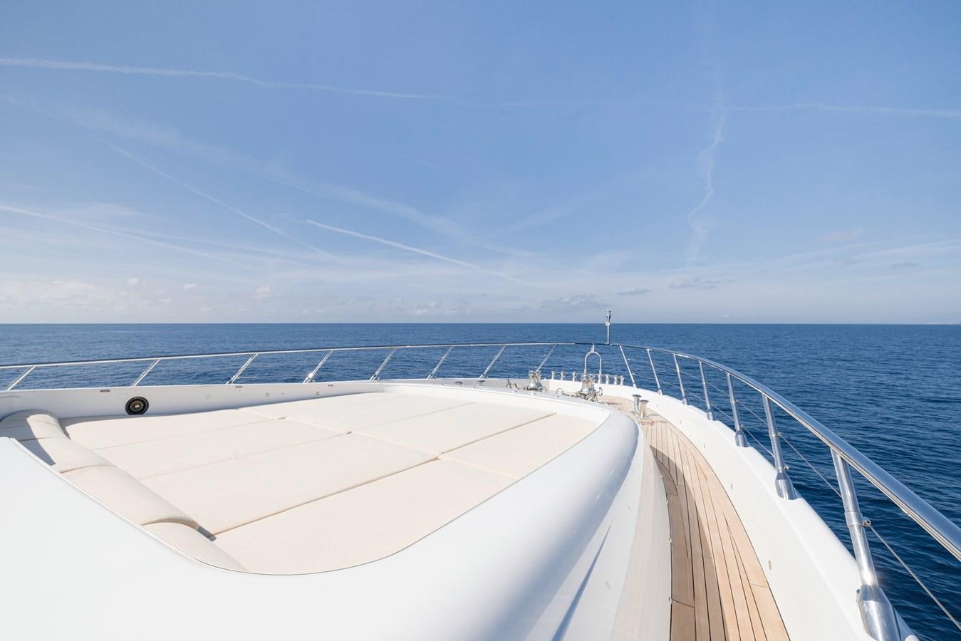 a large cruise ship on the water aboard ROYALE X Yacht for Sale