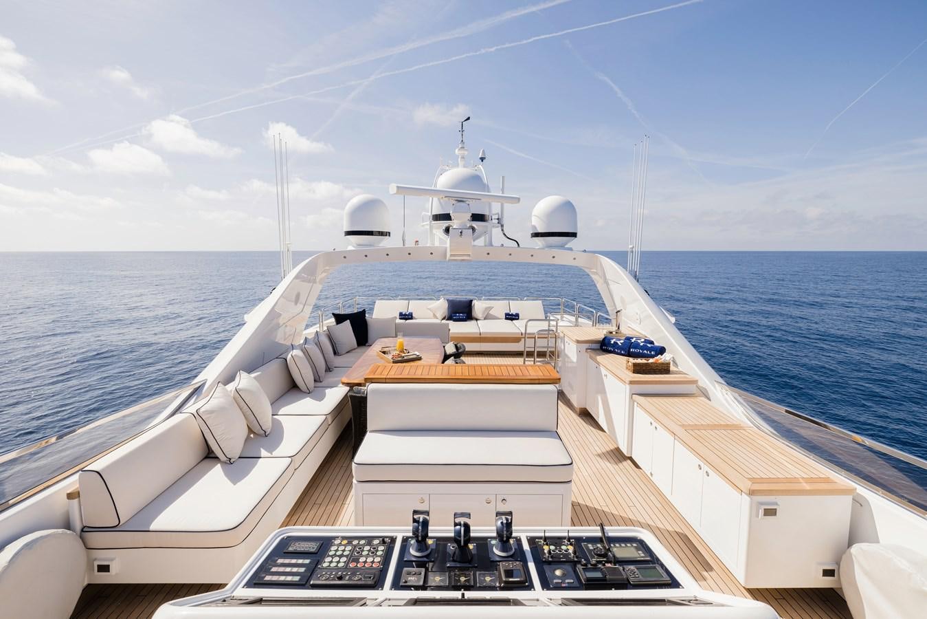 a boat on the water aboard ROYALE X Yacht for Sale