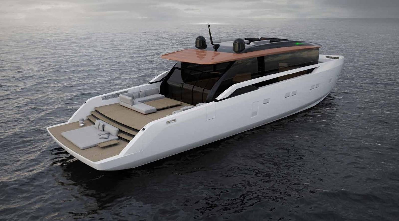 a white boat on the water aboard 2024 SANLORENZO SP92 #16 Yacht for Sale