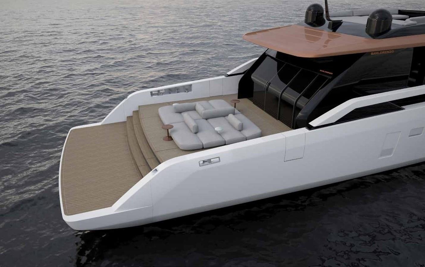 a boat on the water aboard 2024 SANLORENZO SP92 #16 Yacht for Sale
