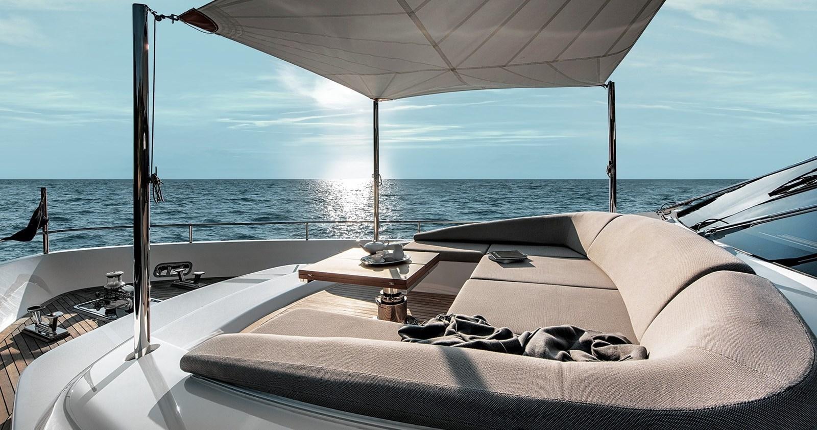 a boat on the water aboard 2021 SANLORENZO SL78 #721 Yacht for Sale