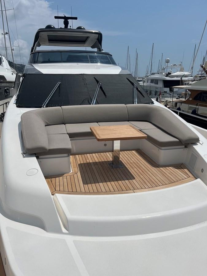 a boat with a wooden deck aboard 2021 SANLORENZO SL78 #721 Yacht for Sale