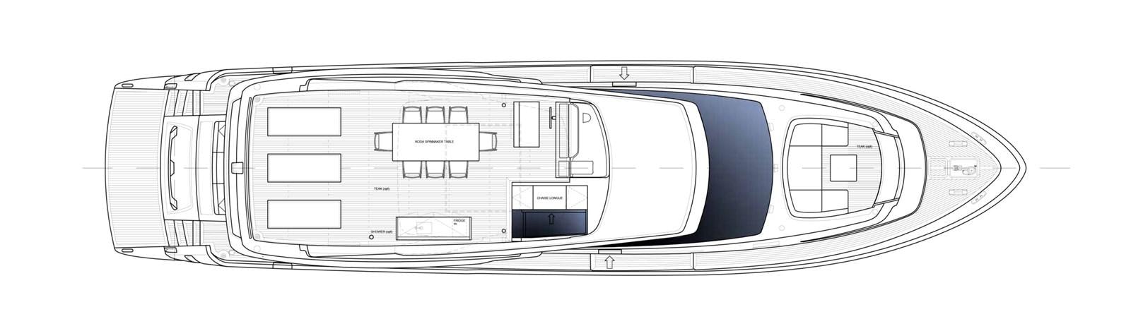 diagram, engineering drawing aboard 2021 SANLORENZO SL78 #721 Yacht for Sale