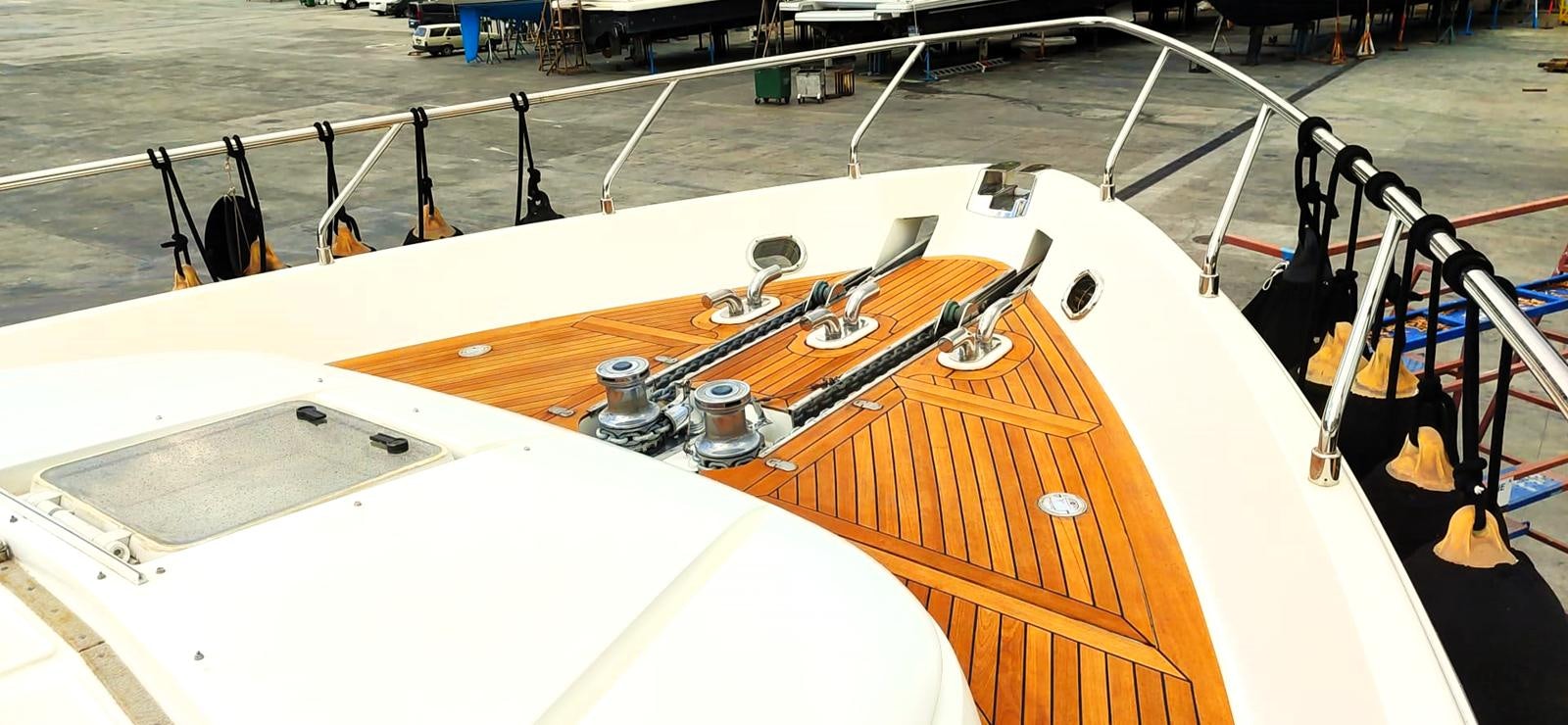 the inside of a boat aboard GOLDEN EX Yacht for Sale