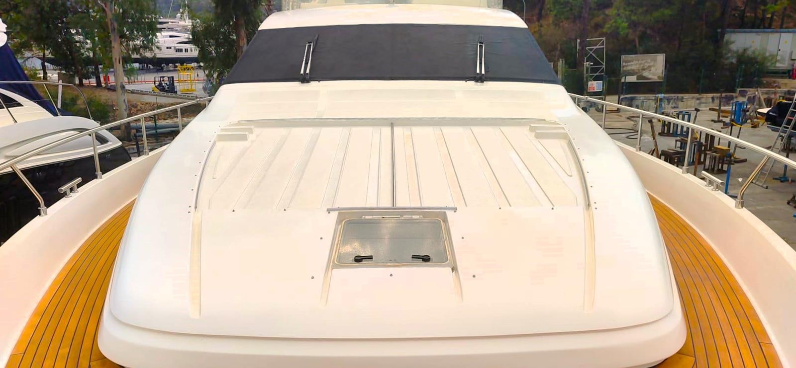 a white rectangular object with a black object on it aboard GOLDEN EX Yacht for Sale