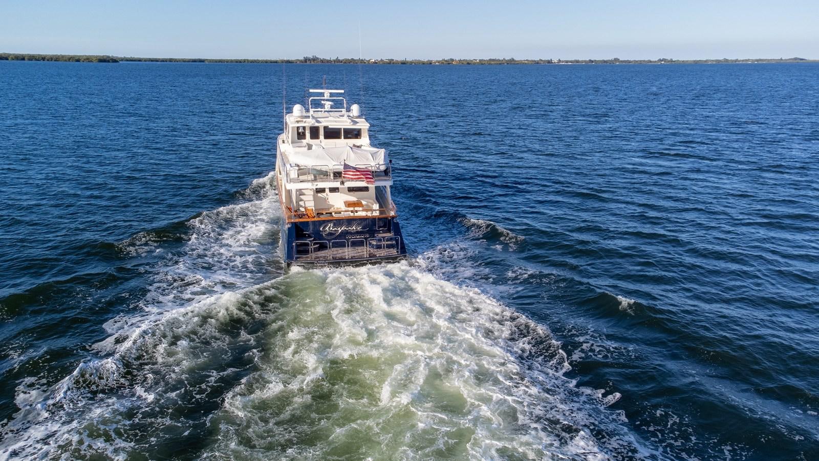 a boat on the water aboard BESPOKE Yacht for Sale