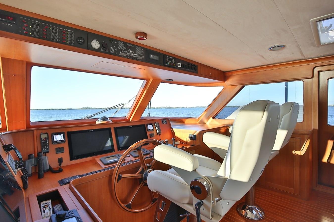 inside of a vehicle aboard BESPOKE Yacht for Sale