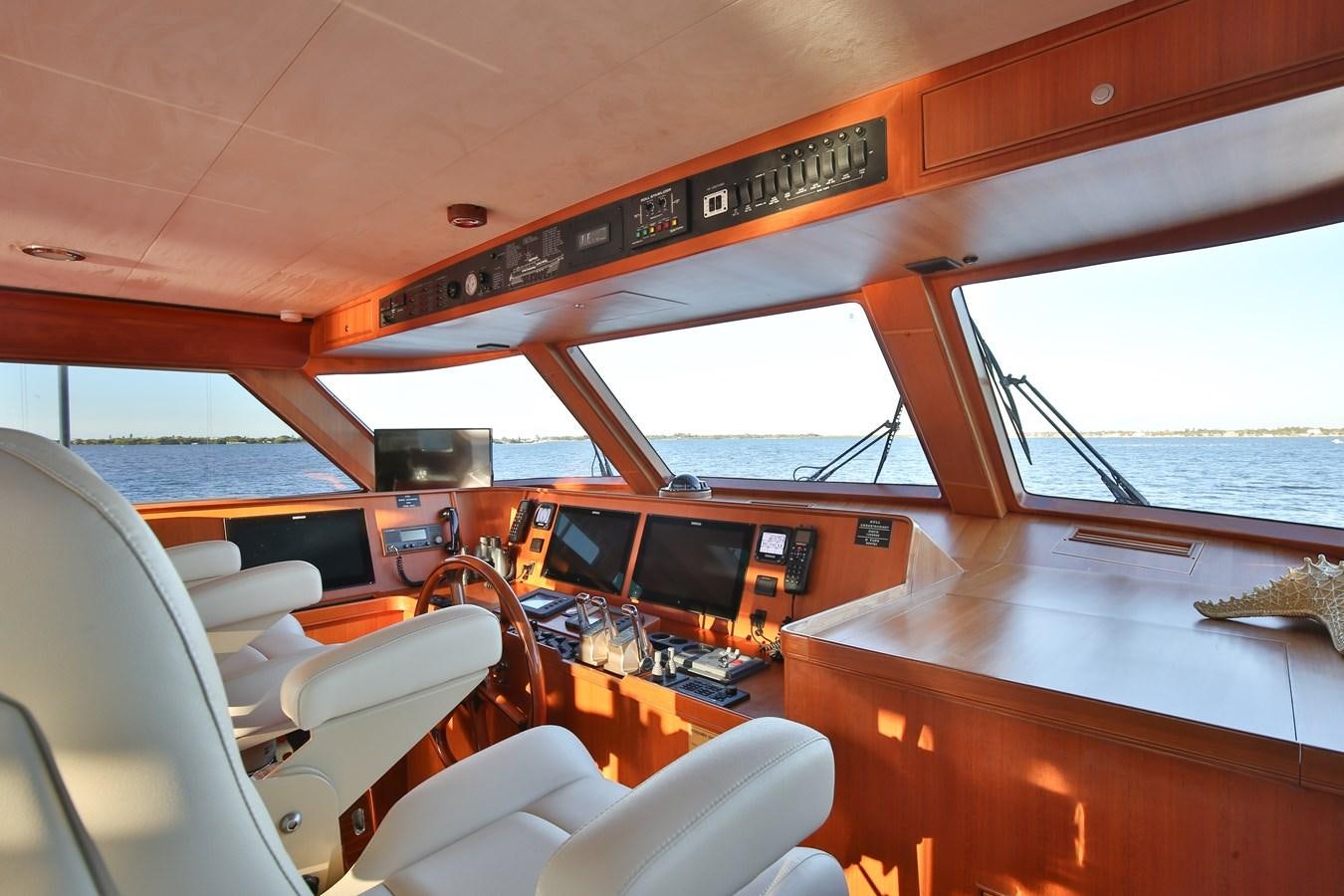 inside of a boat aboard BESPOKE Yacht for Sale