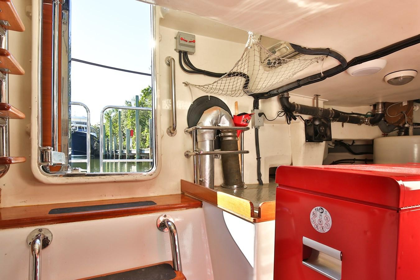 a machine with wires aboard BESPOKE Yacht for Sale
