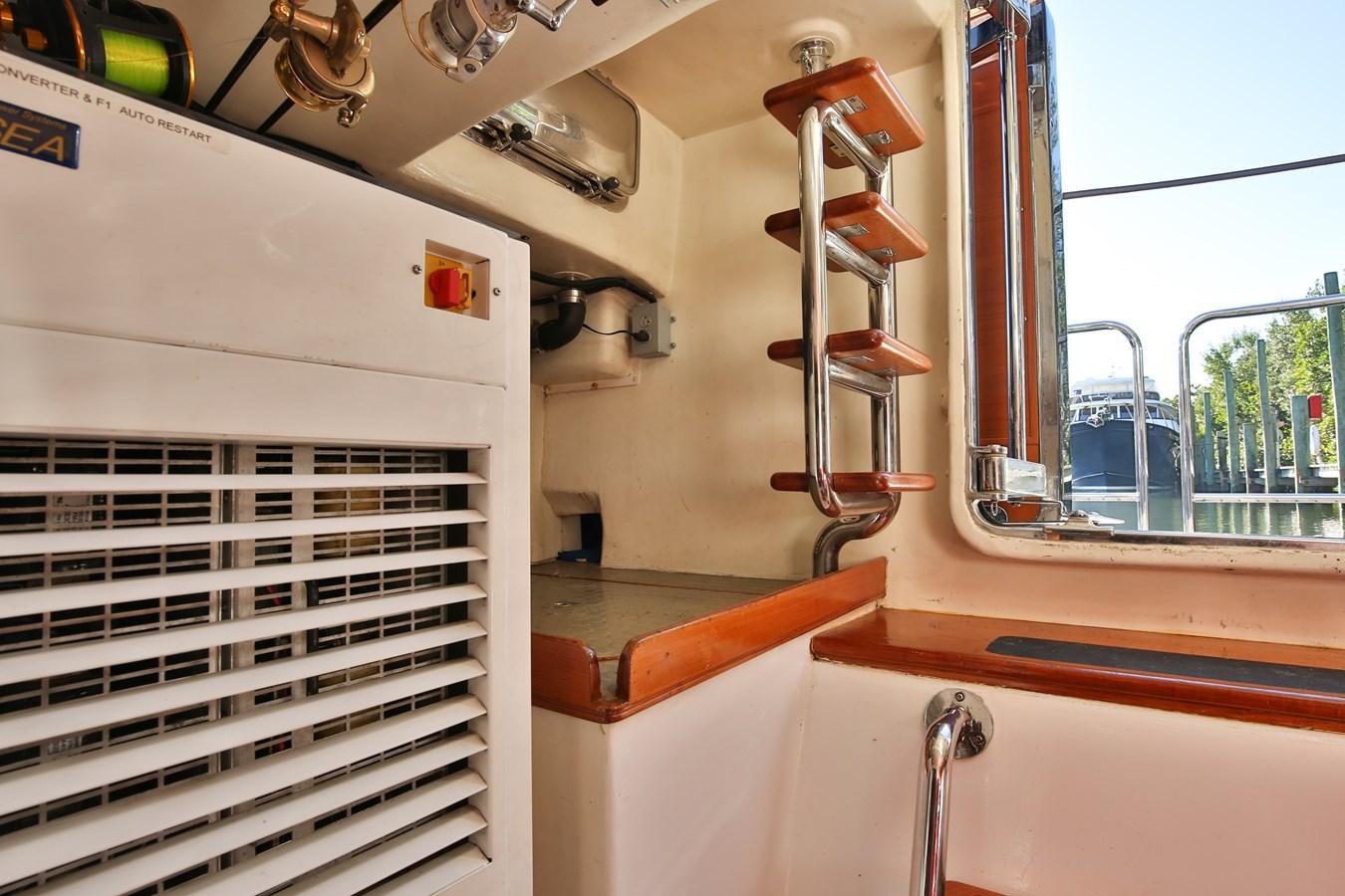 a machine with wires aboard BESPOKE Yacht for Sale