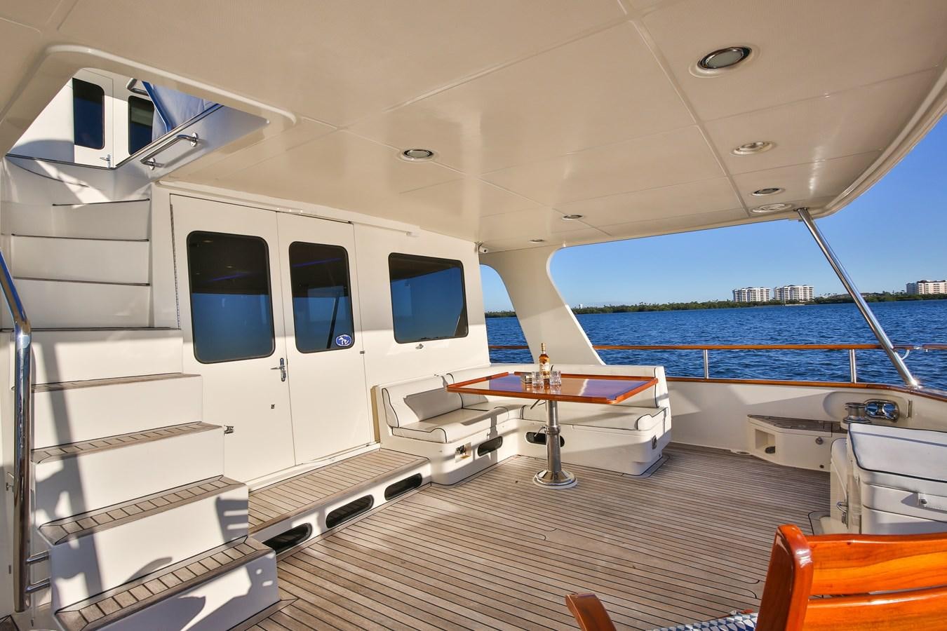 a boat on the water aboard BESPOKE Yacht for Sale
