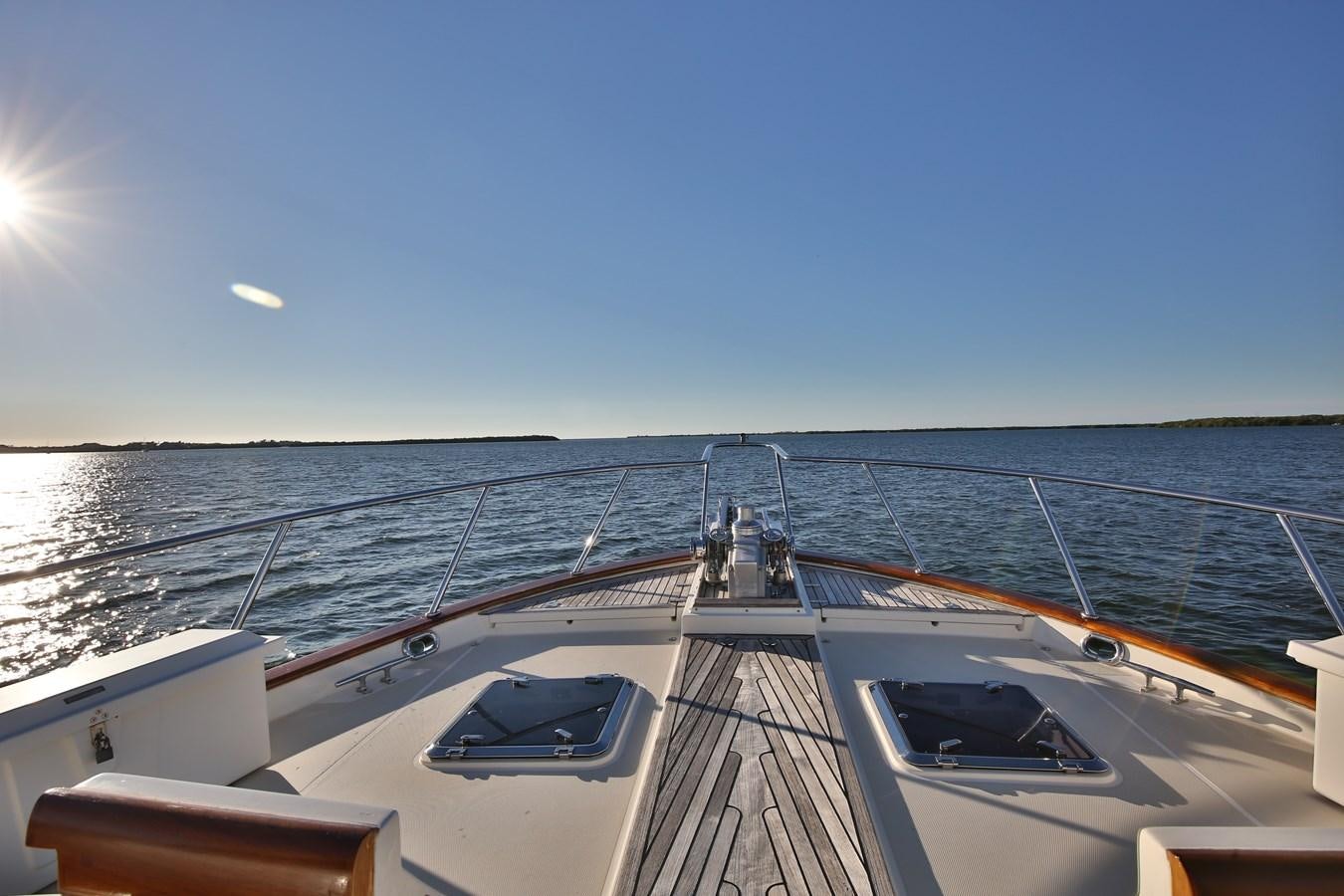 a boat on the water aboard BESPOKE Yacht for Sale